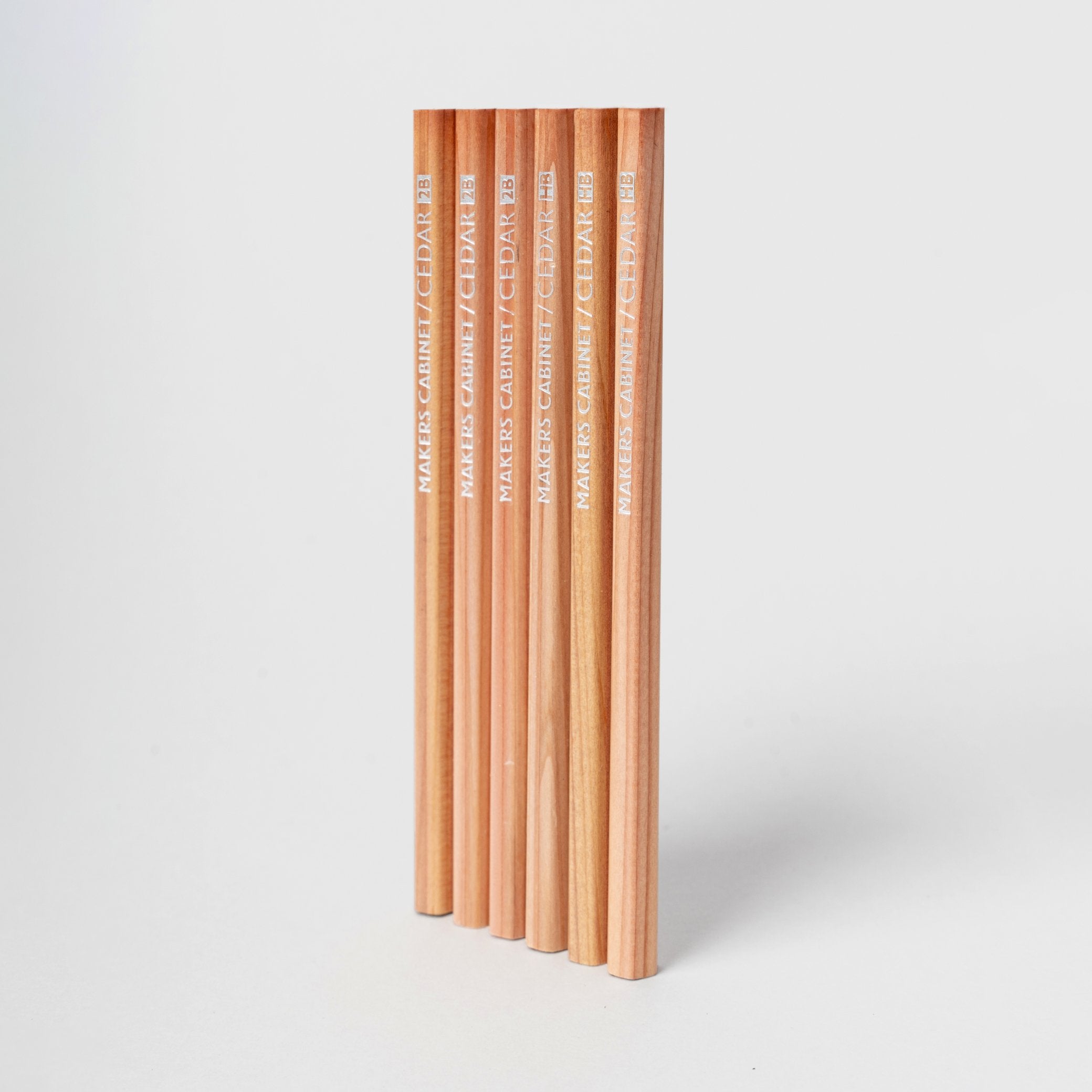 Makers Cabinet Ferrule Pencil Holder Refill Set of 6 - 2B